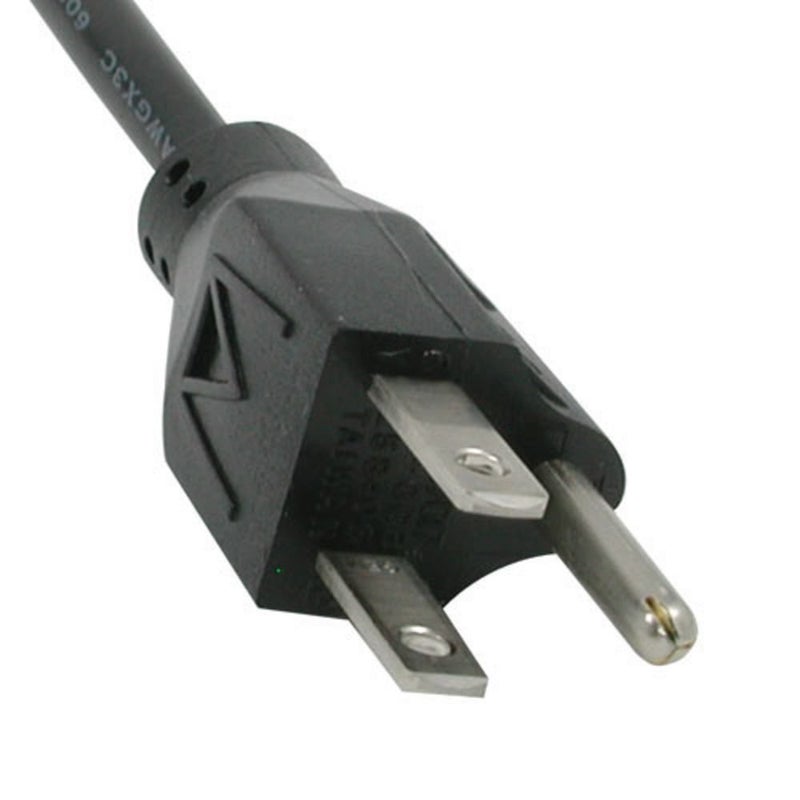 C2G Legrand Universal Replacement Power Cord, 18 AWG Computer Power Cord, 3 Pin Power Cord 12 Feet, Black Power Extension Cord, 12 ft Computer Power Cord, 1 Count, C2G 53406 - Image 2